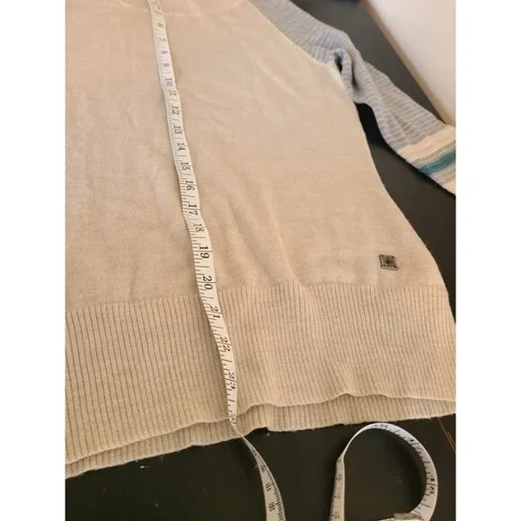 Smartwool Women’s Crew Neck Sweater Merino Wool Blend Striped Sleeves Size S - Picture 9 of 9